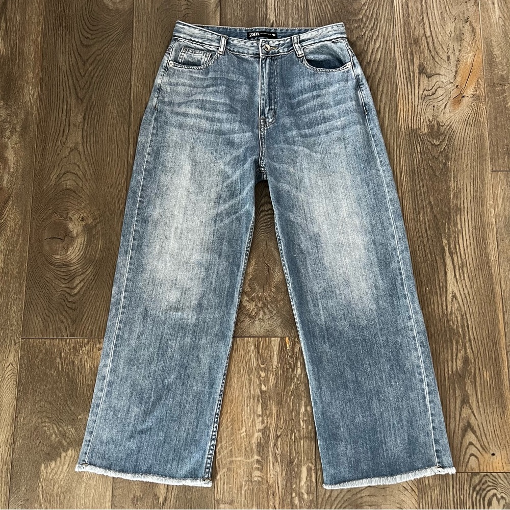Women's Wide-Leg High-Rise Jeans - Light Blue Wash